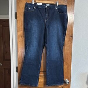 Nine West Dark Blue Boot Cut Women's Plus Size Denim Jeans Size 20W‎